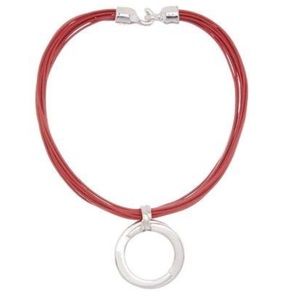 Simon Sebbag Leather Cord Pendant Necklace